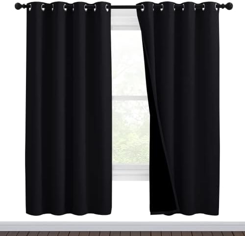 NICETOWN High-End Thermal Curtains, Full Blackout Curtains 72 Inches Long by NICETOWN