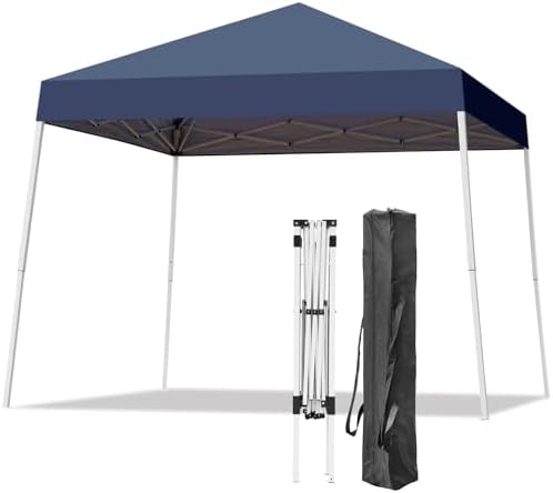 10x10FT Slant Leg Pop Up Canopy Tent, Portable Outdoor Shelter by Oneofics