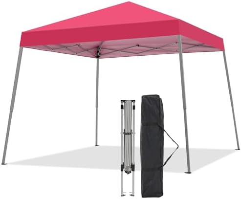10x10FT Slant Leg Pop Up Canopy Tent, Portable Outdoor Shelter by Oneofics
