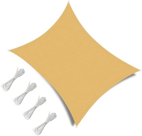 10' x 13' Rectangle Sun Shade Sail, 185 GSM HDPE - Image 2
