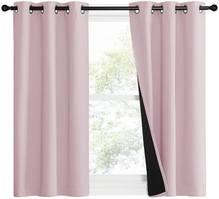 NICETOWN 100% Blackout Window Curtain Panels, Heat and Cold Blocking Drapes - Image 2