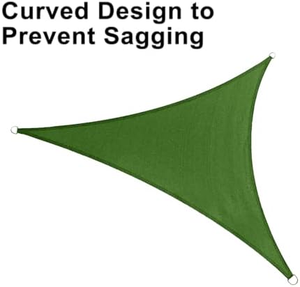 LOVE STORY Custom Size 6' x 10' x 11.7' Sun Shade Sail, Piquant Green - Image 6