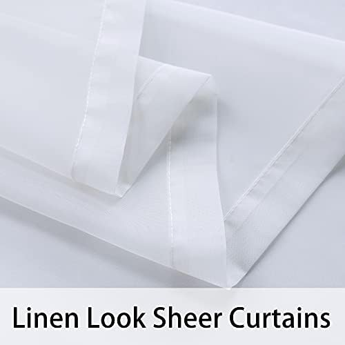 BONZER White Outdoor Sheer Curtains - Image 5