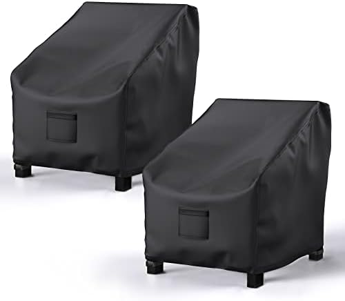 2 Pack Outdoor Patio Chair Covers Waterproof 37"Wx40"Dx30"H by Brosyda