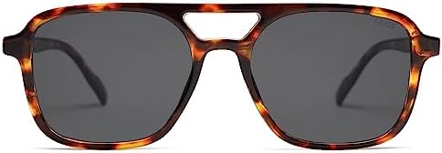 SOJOS Retro Aviator Sunglasses Womens Mens, Trendy Rectangle Shades SJ2202 - Image 2