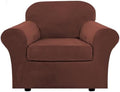 H.VERSAILTEX Rich Velvet Stretch 2 Piece Cover Chair Slipcover Sofa Cover by HVERSAILTEX