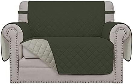 Easy-Going Reversible Couch Cover, Oversized Chair, Army Green/Beige by Easy-Going