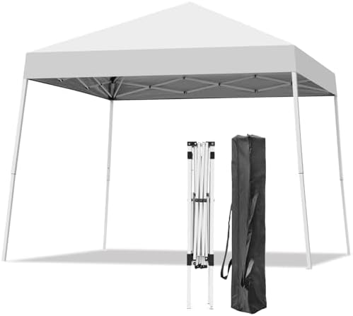 10x10FT Slant Leg Pop Up Canopy Tent, Portable Outdoor Shelter by Oneofics