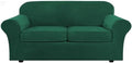 H.VERSAILTEX Real Velvet Plush 3 Piece Stretch Sofa Covers Couch Covers by HVERSAILTEX