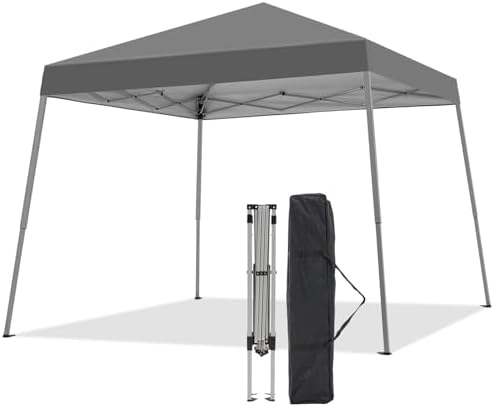 10x10FT Slant Leg Pop Up Canopy Tent, Portable Outdoor Shelter by Oneofics