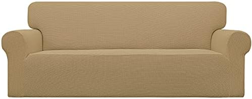 Easy-Going Stretch Oversized Sofa Couch Slipcover Washable Golden by Easy-Going