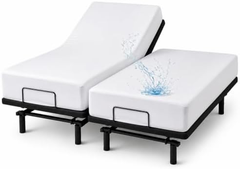 1 Pack Split King Mattress Protector Waterproof Cover by GRT