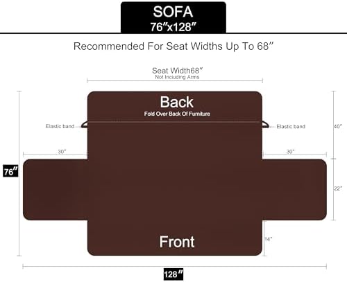 U-NICE HOME Reversible Sofa Cover Couch Cover - Image 6