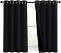 NICETOWN Complete 100% Blackout Curtain Set, Thermal Insulated & Energy by NICETOWN