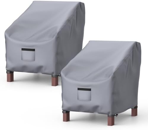 2 Pack Outdoor Patio Chair Covers Waterproof 32"Wx37"Dx36"H by Brosyda