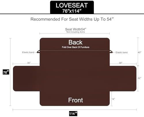 U-NICE HOME Loveseat Sofa Cover - Image 5