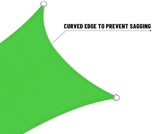 LOVE STORY Custom Size 7' x 16' Waterproof Sun Shade Sail, Fruit Green - Image 7