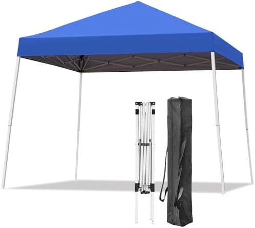 10x10FT Slant Leg Pop Up Canopy Tent, Portable Outdoor Shelter by Oneofics