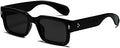 EYLRIM Square Frame Sunglasses for Women Men Trendy Chunky Rectangle Sun by EYLRIM
