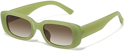 JASPIN Rectangle Sunglasses for Women Men Y2k Sun Glasses UV Protection by JASPIN