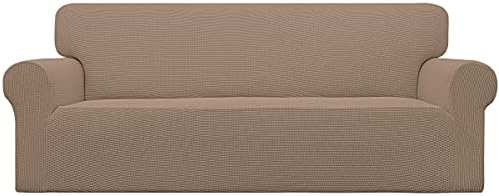 Easy-Going Stretch Oversized Sofa Couch Slipcover Washable Camel by Easy-Going