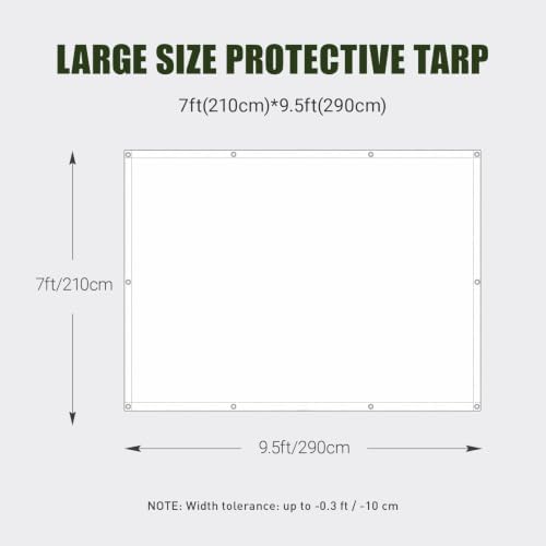 Heavy Duty 4 Mil Tarp Cover Waterproof UV Resistant Tarpaulin Used - Image 4