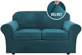 H.VERSAILTEX Real Velvet Plush 3 Piece Stretch Sofa Covers Couch Covers by HVERSAILTEX