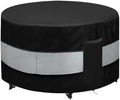 Round Patio Furniture Cover Black Grey Waterproof Up to 10000pa by Wnanan