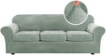 H.VERSAILTEX High Stretch Sofa Slipcover 4 Piece Cover Velvet Furniture by HVERSAILTEX