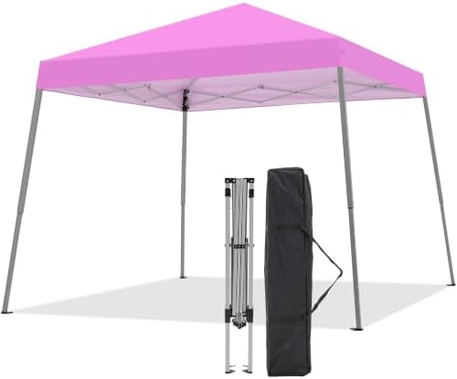10x10FT Slant Leg Pop Up Canopy Tent, Portable Outdoor Shelter by Oneofics
