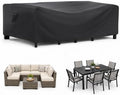Waterproof Outdoor Patio Furniture Covers 78"L×62"W×30"H Black by Brosyda