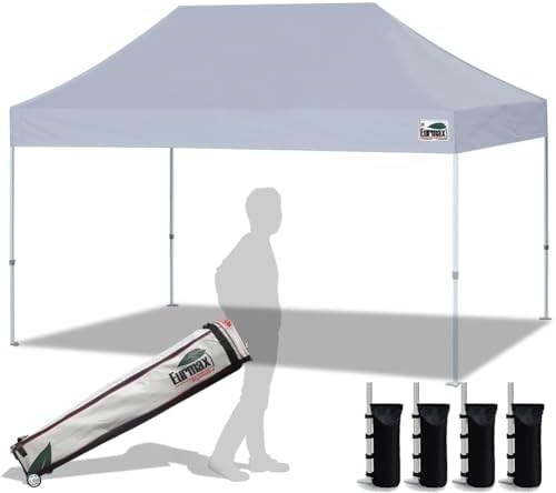 Eurmax USA 10x15ft Pop Up Canopy, Commercial Instant Tent by Eurmax
