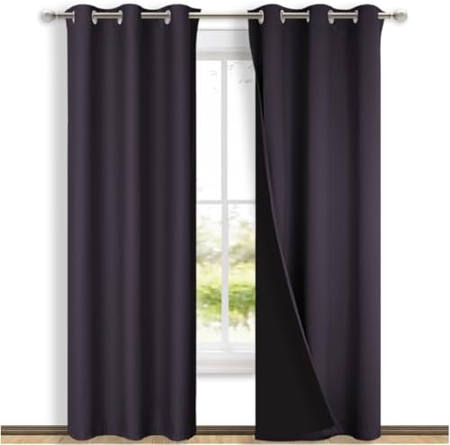NICETOWN Full Shade Curtain Panels, Pair of Thermal Insulated & Energy by NICETOWN