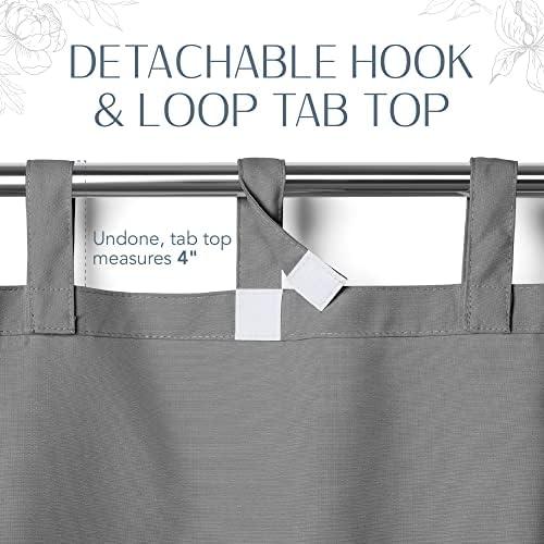 Elrene Home Fashions Matine Weatherproof Tab-Top Indoor/Outdoor Solid Color - Image 5