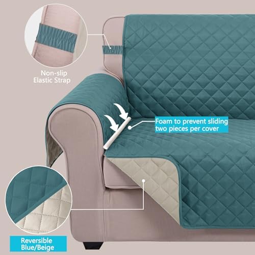 U-NICE HOME Reversible Sofa Cover Couch Cover - Image 3