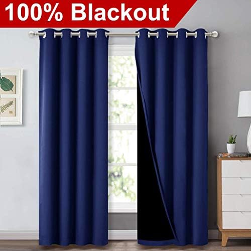 NICETOWN Royal Blue Blackout Curtains - Image 2