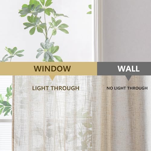 MYSKY HOME Linen French Door Curtains - Image 6