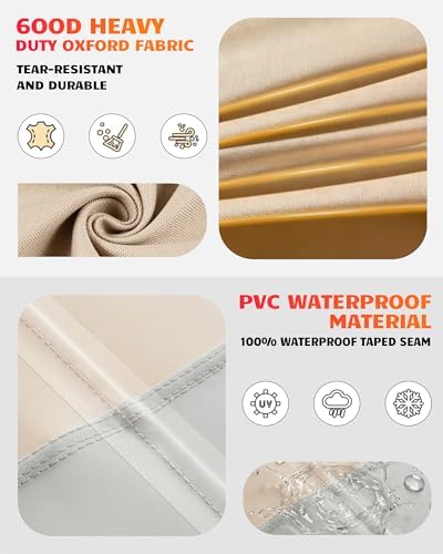 Vailge Patio Chair Covers & Outdoor Furniture Covers Heavy-Duty Waterproof - Image 3