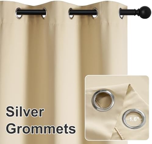 RYB HOME Extra Wide Outdoor Curtains - Image 4