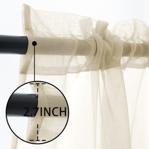 youleyar Sheer Outdoor Curtains - Image 5