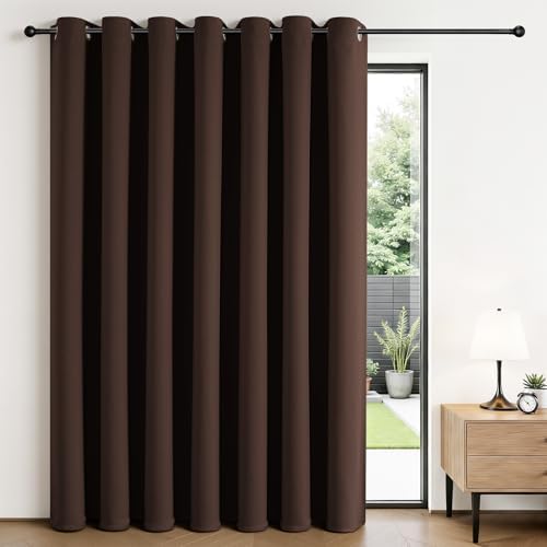 Joydeco Blackout Patio Sliding Door Curtains, Privacy Room Divider Curtains by JOYDECO