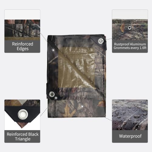 Heavy Duty 11 Mil Tarp Cover Waterproof UV Resistant Tarpaulin Used - Image 3