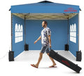 10x10 Pop Up Canopy Tent with 3 Sidewalls, Light Blue by BENASS