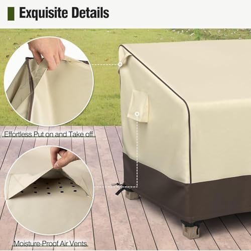 MR. COVER 3-Seater Outdoor Couch Cover Waterproof, 92 Inch Patio Furniture - Image 5