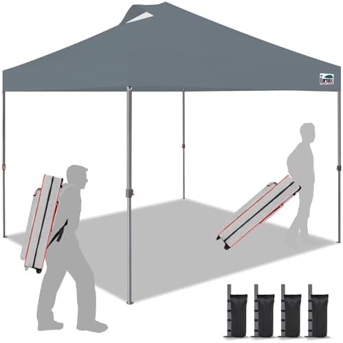 Eurmax USA NOMATTER ONE-Person Open&Close 10x10ft Pop Up Canopy Tent，Portable by Eurmax