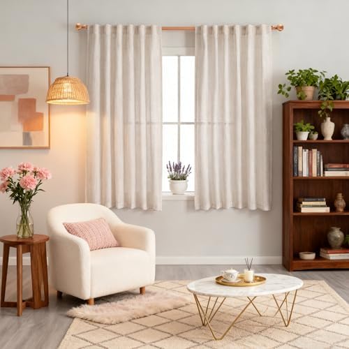 MYSKY HOME Natural Linen Curtains - Image 2