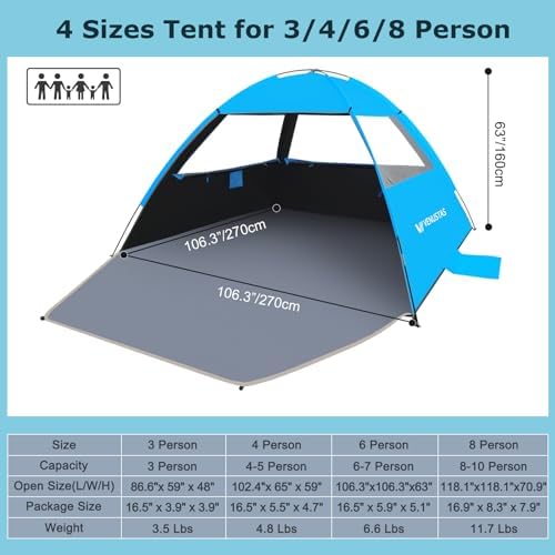 Venustas Beach Tent Sun Shelter - Image 2