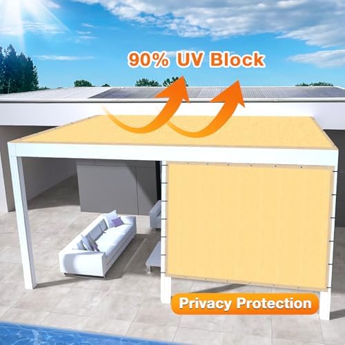 Artpuch Outdoor Pergola Shade Cover 12x14 FT Sun Shade Cloth - Image 3