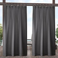 Exclusive Home Cabana Solid Indoor/Outdoor Light Filtering Hook-and-Loop Tab by Exclusive+Home+Curtains