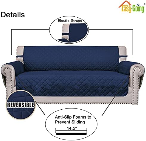 Easy-Going Reversible Couch Cover, 2 Cushion Sofa - Image 3